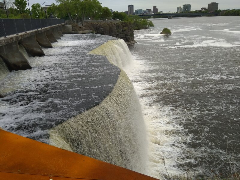 Falls inside Ottawa, the river they fall into is magnificent